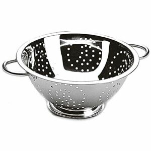 Escorredor de Massa, 24 cm, Aço Inox, Gedex ECO-449, Prata