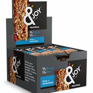 &Joy Barra De Proteína Enjoy Coco E Amêndoas 35 G 12 Unidades