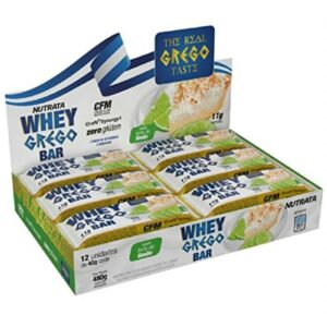 Nutrata Barra Whey Grego Bar - 12 Unidades De 40G Torta De Limão