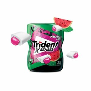 Trident Goma De Mascar X Senses Melancia Mint Garrafa 54G